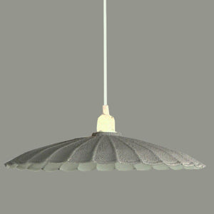 Lampadario in metallo vintage bianco/grigio con attacco cm Ø25