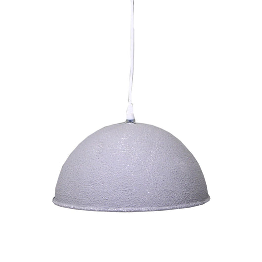 Lampadario in metallo vintage bianco/grigio con attacco cm Ø26xh19