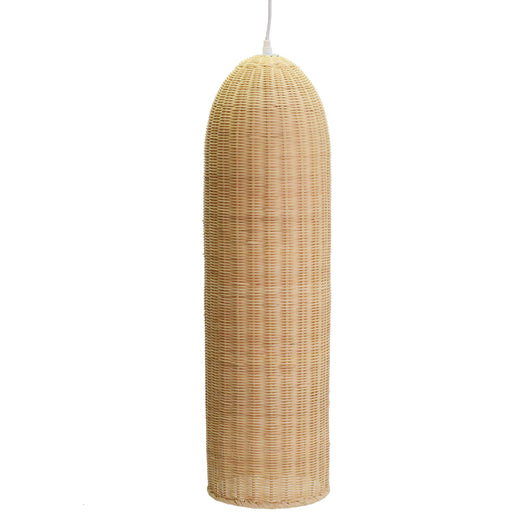 Lampadario in rattan naturale con attacco cm Ø20xh77