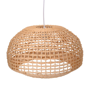 Lampadario in rattan naturale con attaccocm cm Ø50xh30,5