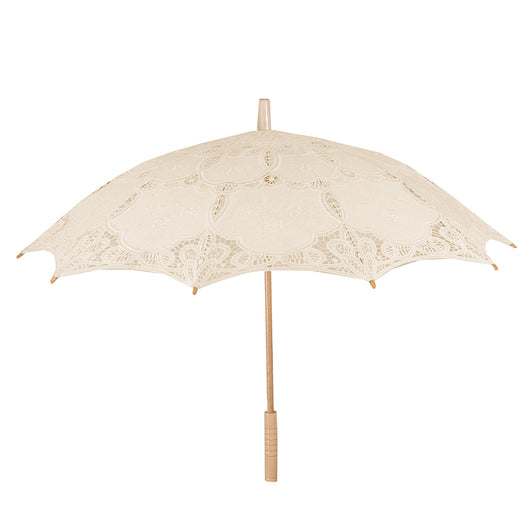 Ombrello Parasole in Pizzo crema cm Ø85x67