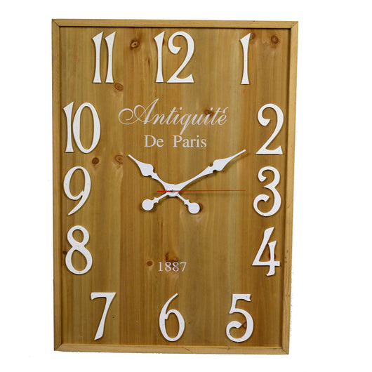 Orologio in legno paris rettangolare cm 50x70x4,5