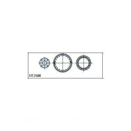 ADATTATORE TONDO 168,3X4,5MM M8 RUOTA + 2 CORONE ERA XL Ø 90MM NICE 517.21680