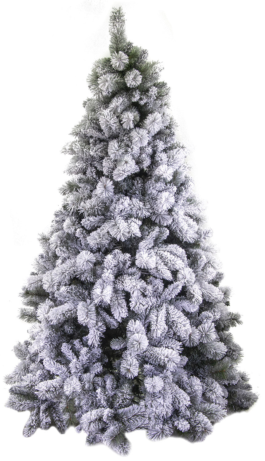 Albero di Natale Artificiale innevato Gennargentu Verde Varie Misure