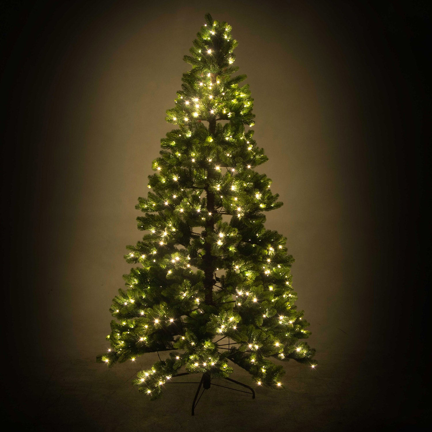 Albero di Natale Artificiale 2093 rami 620 con Led cm Ø132xh240 monte durando verde