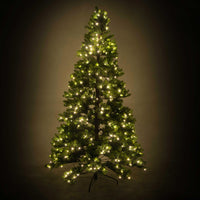 Albero di Natale Artificiale 2093 rami 620 con Led cm Ø132xh240 monte durando verde