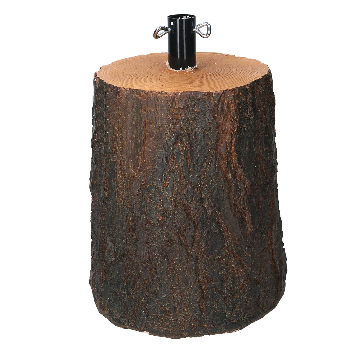 Base per Albero di Natale a Forma di Tronco marrone cm Ø22xh30