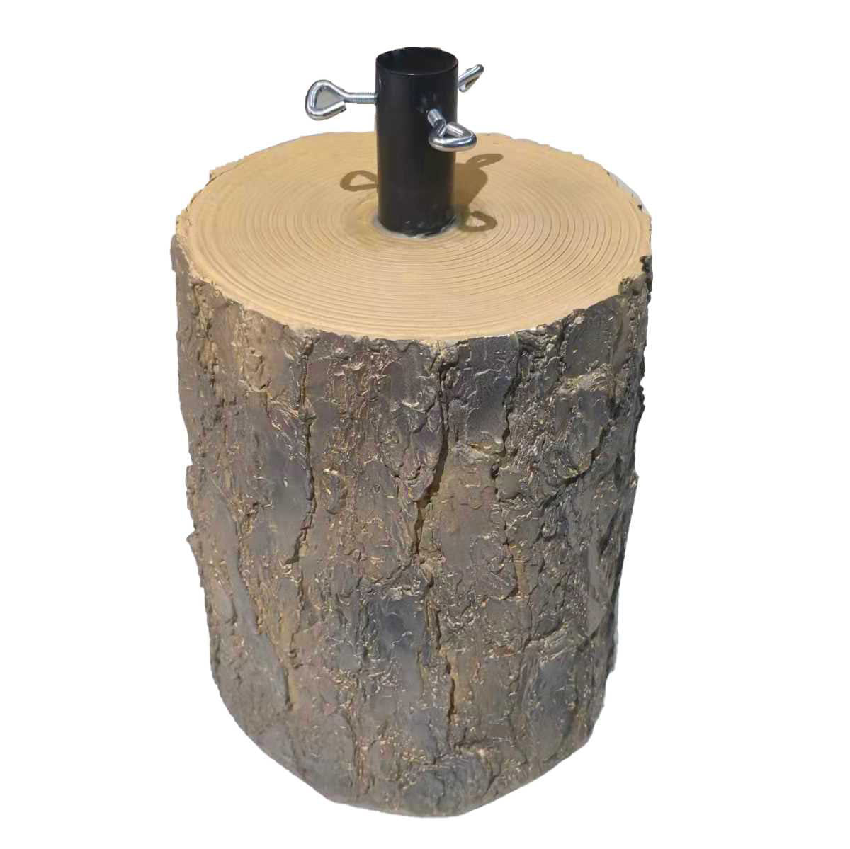 Base per Albero di Natale a Forma di Tronco marrone cm Ø26xh40