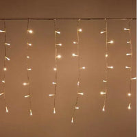 Luci di Natale tenda 200 Led plastica bianco caldo cm 450