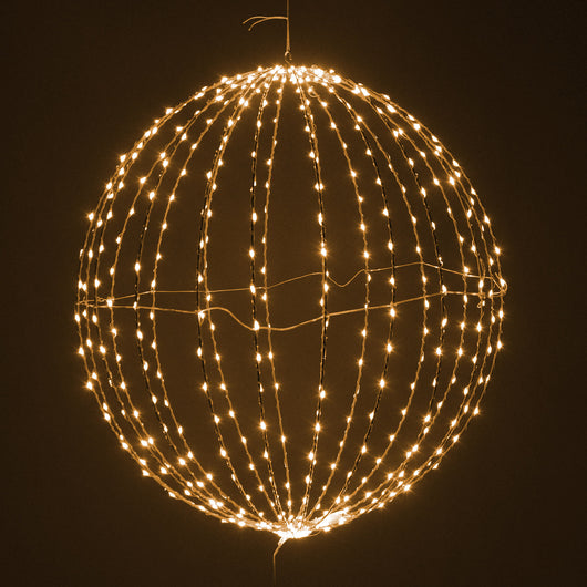 Sfera di Natale in Metallo con 900 Led bianco caldo cm Ø80