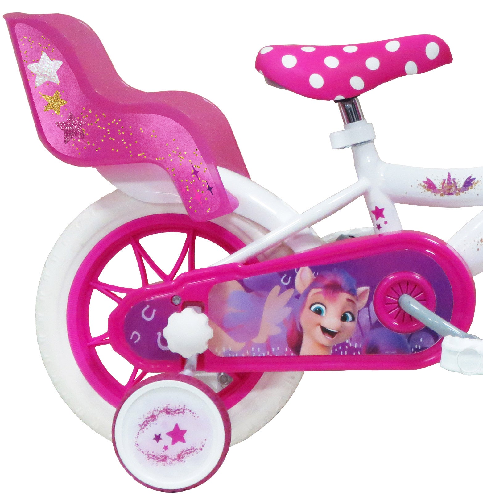 Bicicletta per Bambina 12" 1 Freno Gomme in EVA My Little Pony Bianca