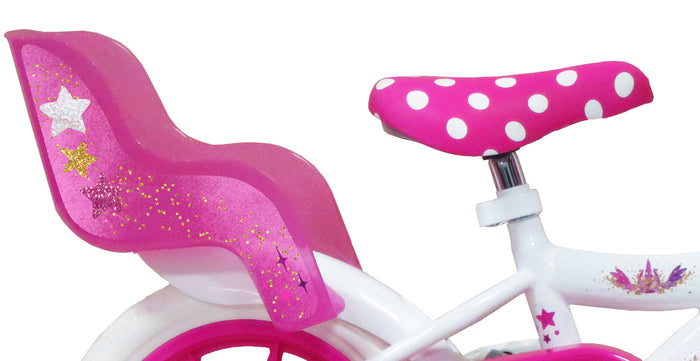 Bicicletta per Bambina 12" 1 Freno Gomme in EVA My Little Pony Bianca