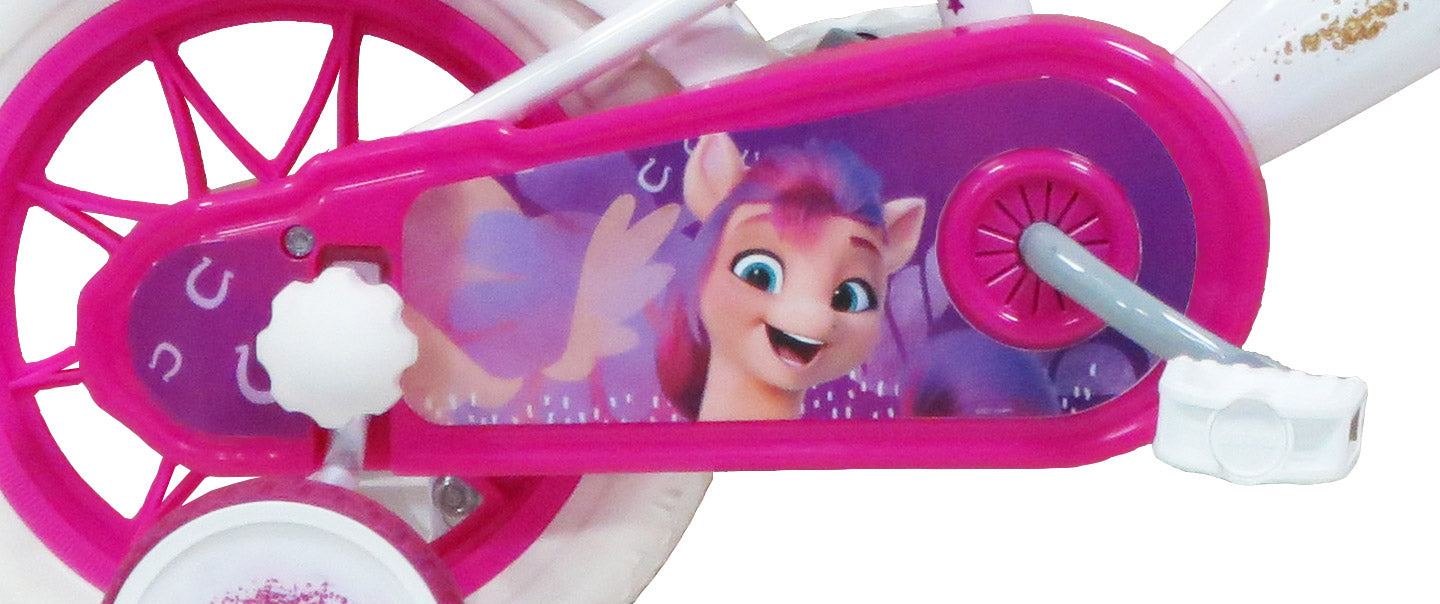 Bicicletta per Bambina 12" 1 Freno Gomme in EVA My Little Pony Bianca