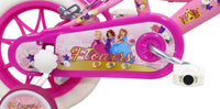 Bicicletta per Bambina 12" 2 Freni Gomme in EVA Flower Bianca/Rosa