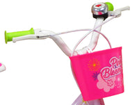 Bicicletta per Bambina 14" 2 Freni  Pink Bloom Rosa