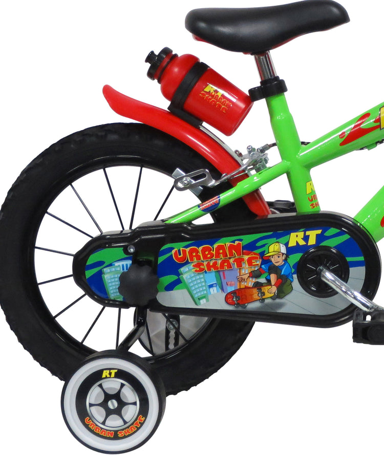 Bicicletta per Bambino 14" 2 Freni  Urban Skate Verde