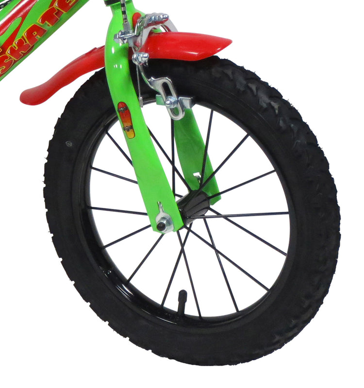 Bicicletta per Bambino 14" 2 Freni  Urban Skate Verde