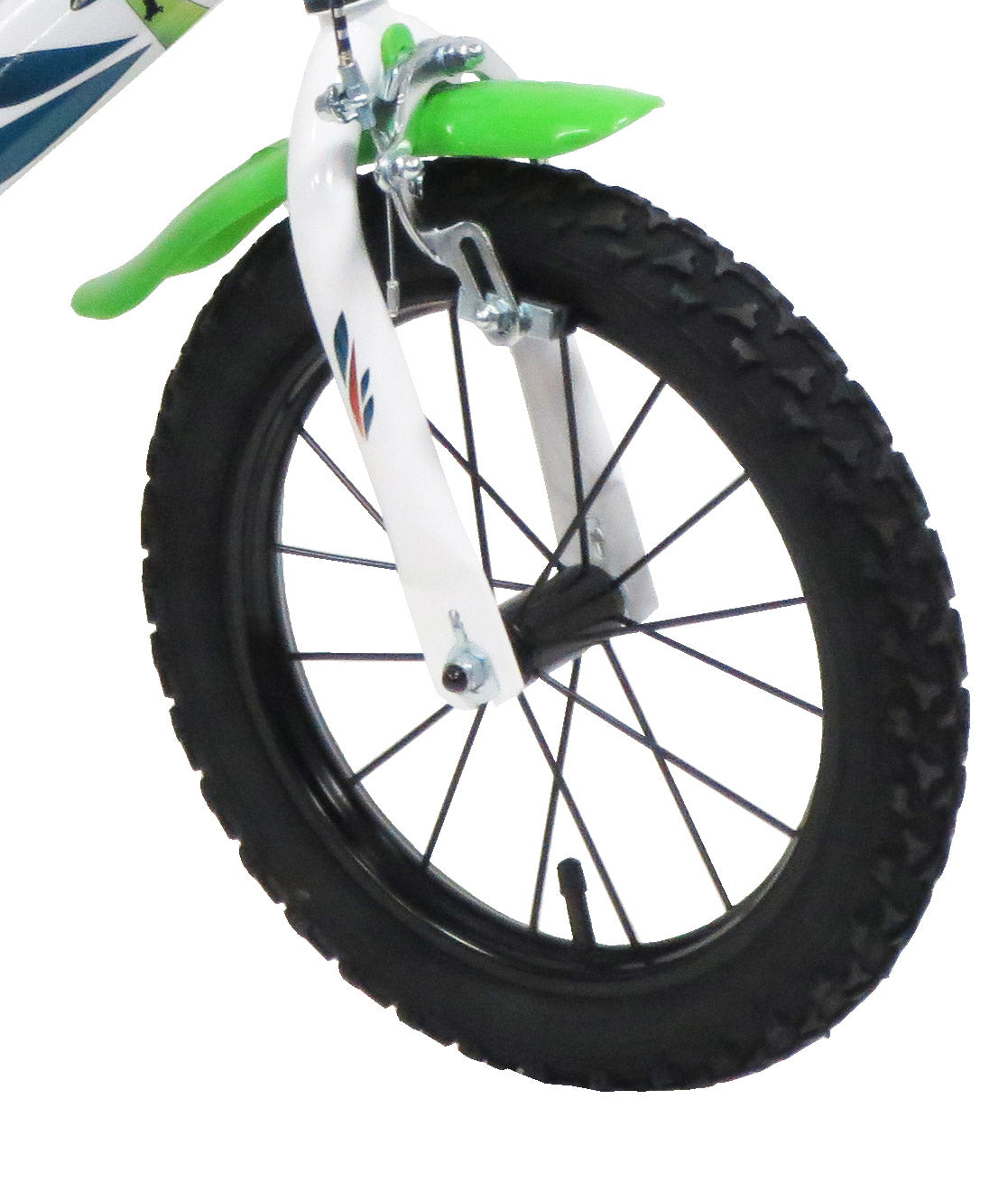 Bicicletta per Bambino 14" 2 Freni  Ufo Bianca/Verde