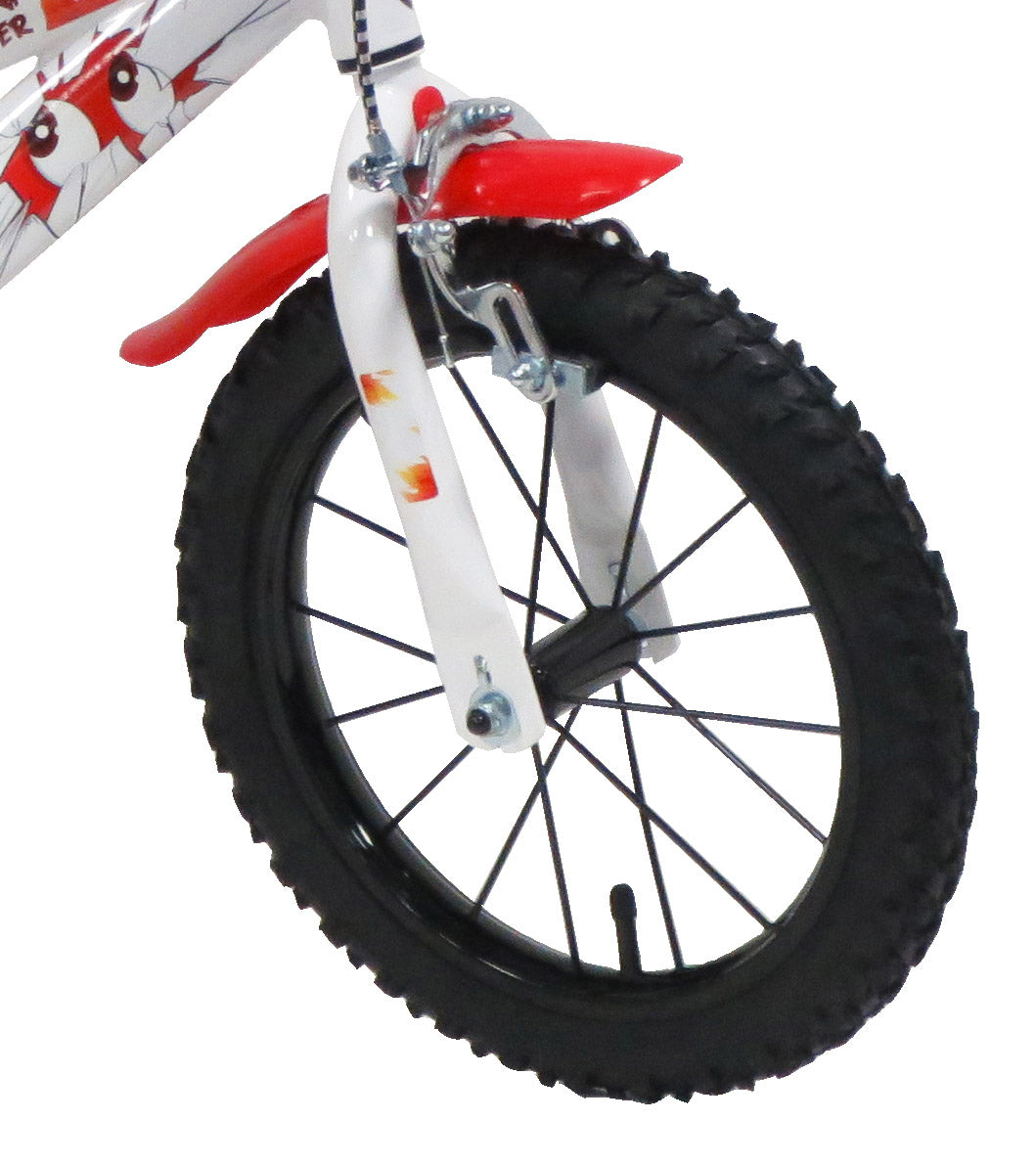 Bicicletta per Bambino 14" 2 Freni  Teen Monster Bianca/Rossa