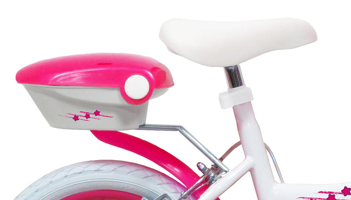 Bicicletta per Bambina 16" 2 Freni  Lolly Girl Bianca/Rosa