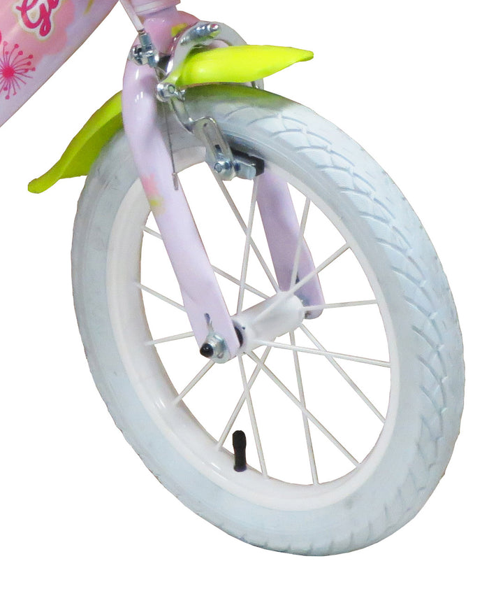 Bicicletta per Bambina 16" 2 Freni  Pink Bloom Rosa