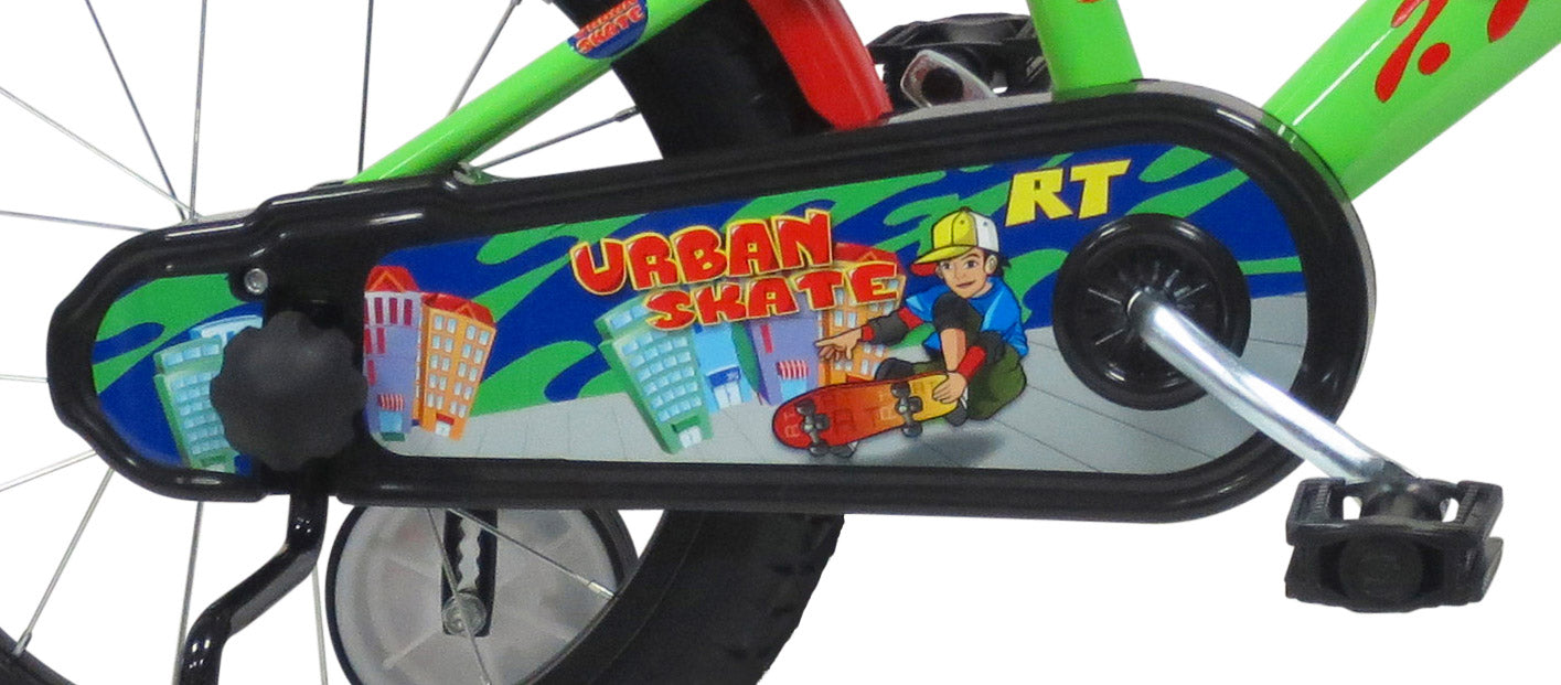 Bicicletta per Bambino 16" 2 Freni  Urban Skate Verde