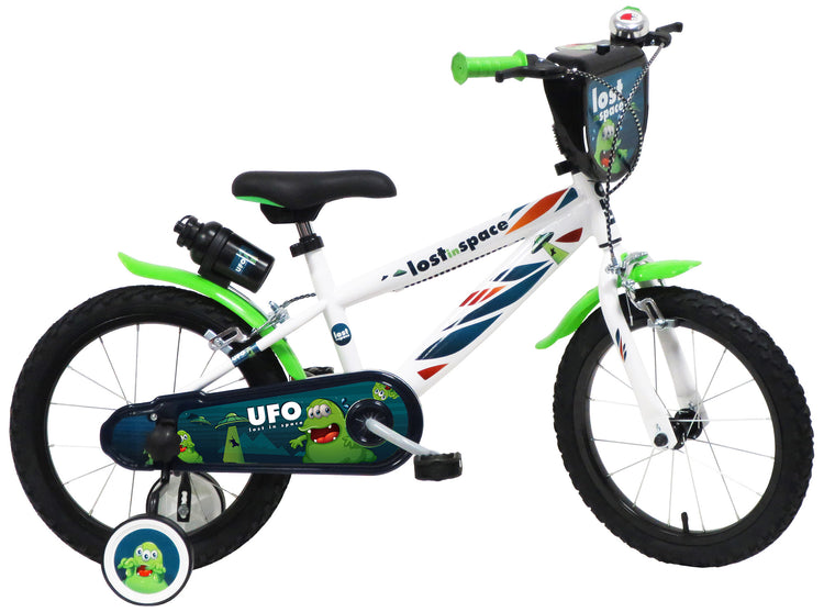 Bicicletta per Bambino 16" 2 Freni  Ufo Bianca