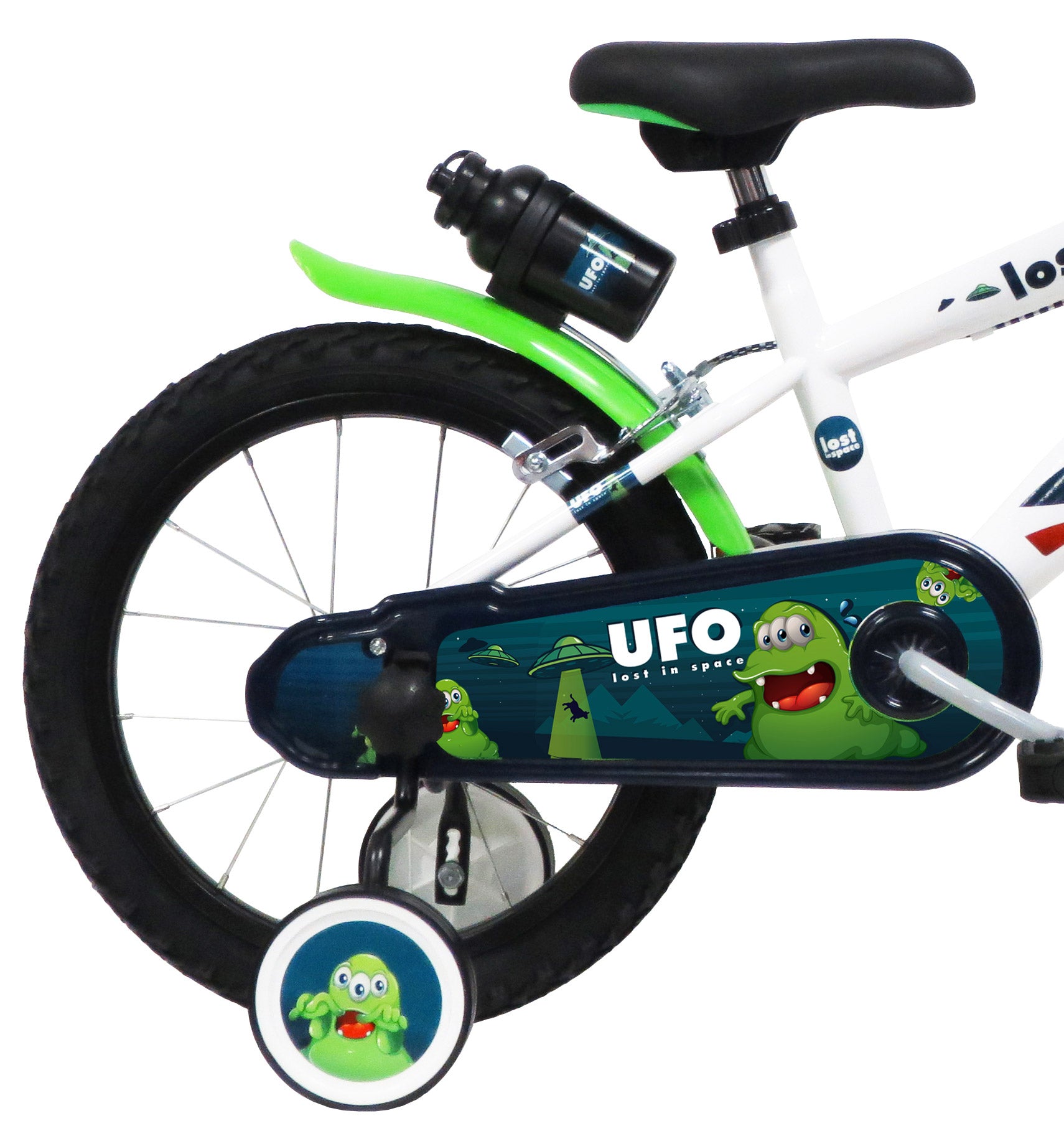 Bicicletta per Bambino 16" 2 Freni  Ufo Bianca