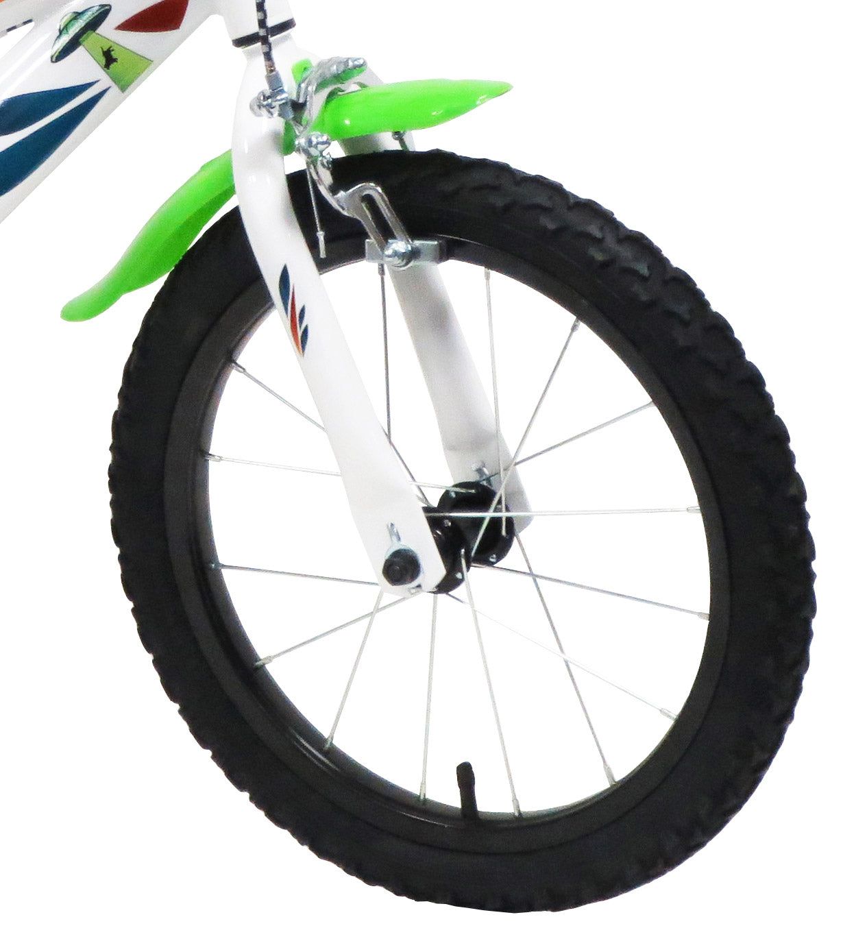 Bicicletta per Bambino 16" 2 Freni  Ufo Bianca