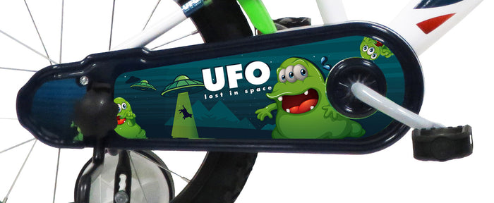 Bicicletta per Bambino 16" 2 Freni  Ufo Bianca