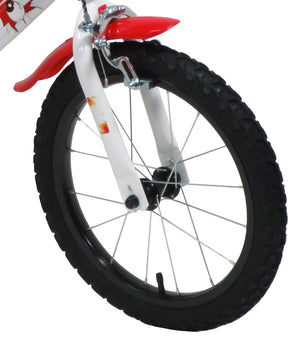 Bicicletta per Bambino 16" 2 Freni  Teen Monster Bianca/Rossa