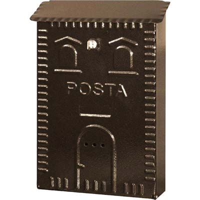 Cassetta posta casetta 702 acciaio vern nero/rame mm 250x80 h.mm 380 Mille