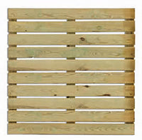 Pavimentazione da Esterno 1 Pezzo Mattonella Kiwi 100x100x3,8 cm in Legno Impregnato