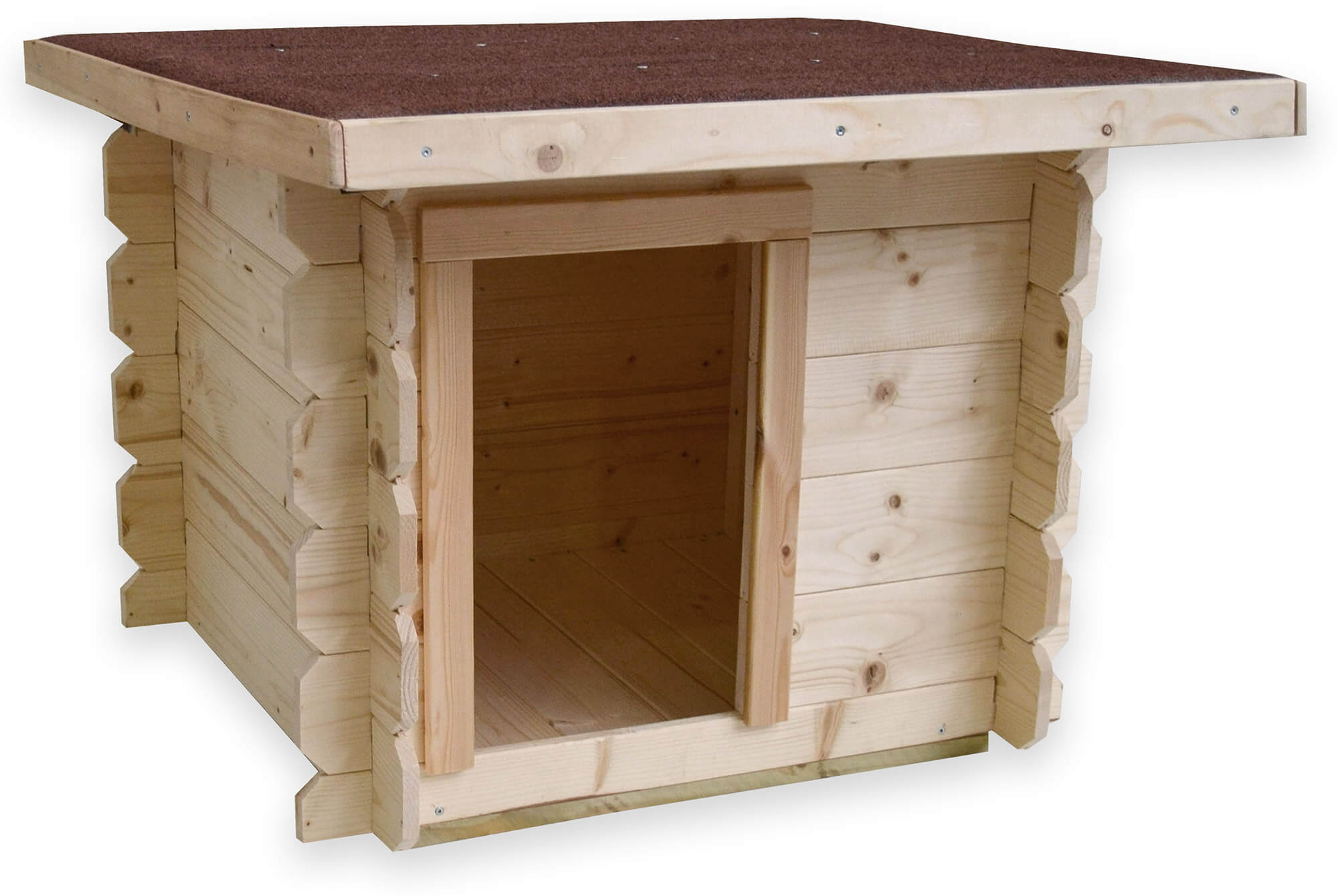 Cuccia per Cani da Esterno 77x60xh64 cm Laila in Legno Naturale