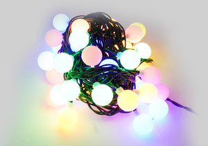 Luci di Natale Filo 40 LED 3m Multicolor Cavo Verde