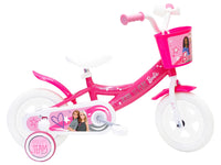 Bicicletta per Bambina 10” Senza Freni Gomme in EVA Barbie Rosa