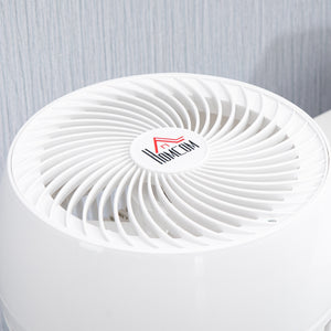 Ventilatore da Tavolo 3 Velocità 27x27x34 cm Oscillazione 70° e Inclinazione 90° Bianco e Nero