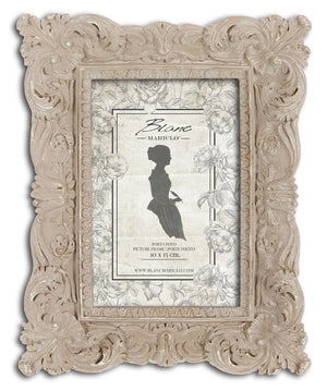 Cornice Portafoto Shabby Chic Decori Rilievo Antichizzata Classica Blanc Mariclò Dimensione: Piccola