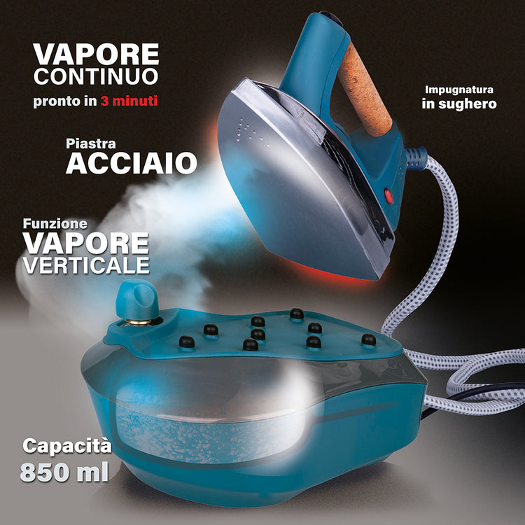 Ferro da Stiro con Caldaia 850ml 2000W Kooper  Blu