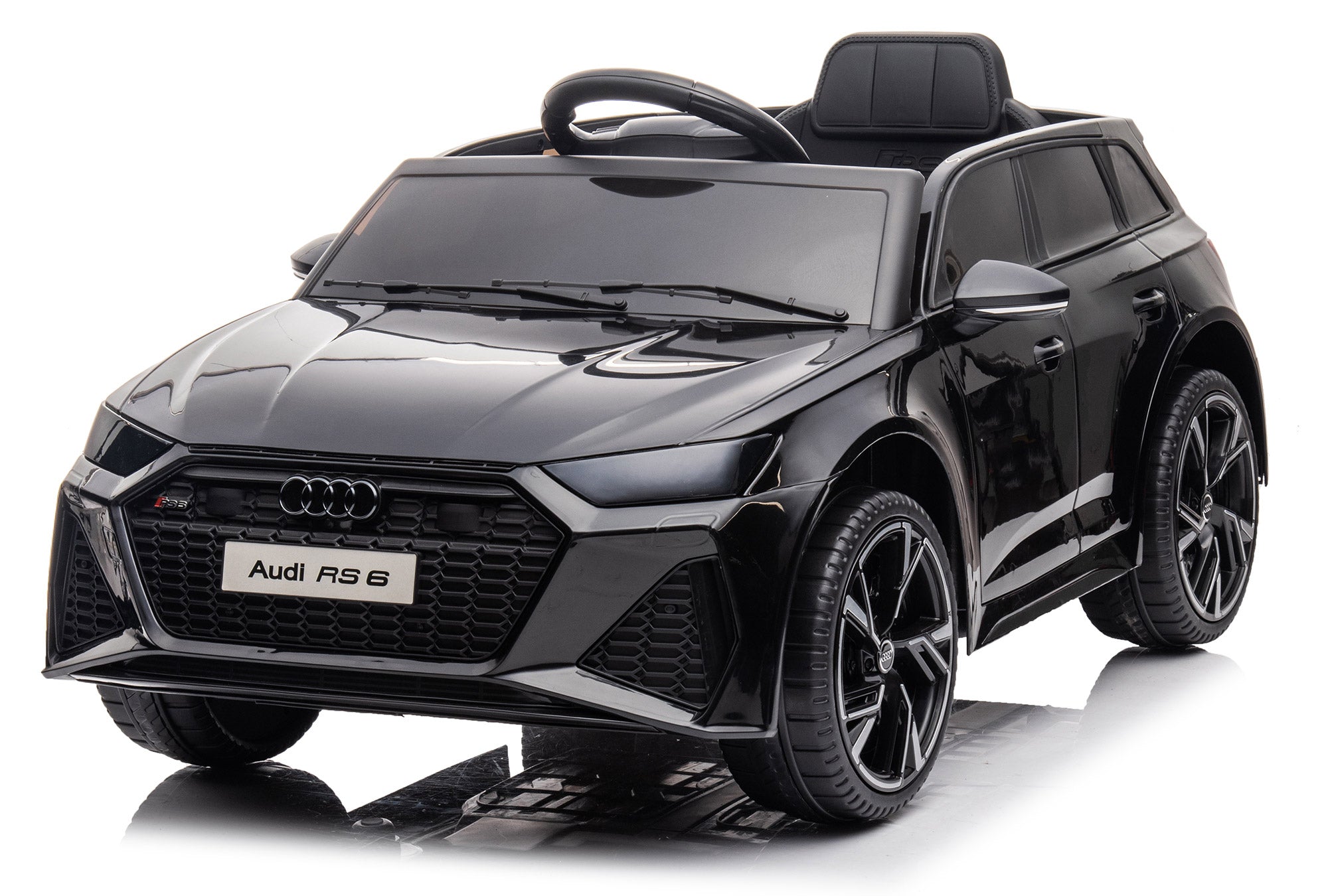 Macchina Elettrica per Bambini 12V con Licenza Audi RS6 Nera