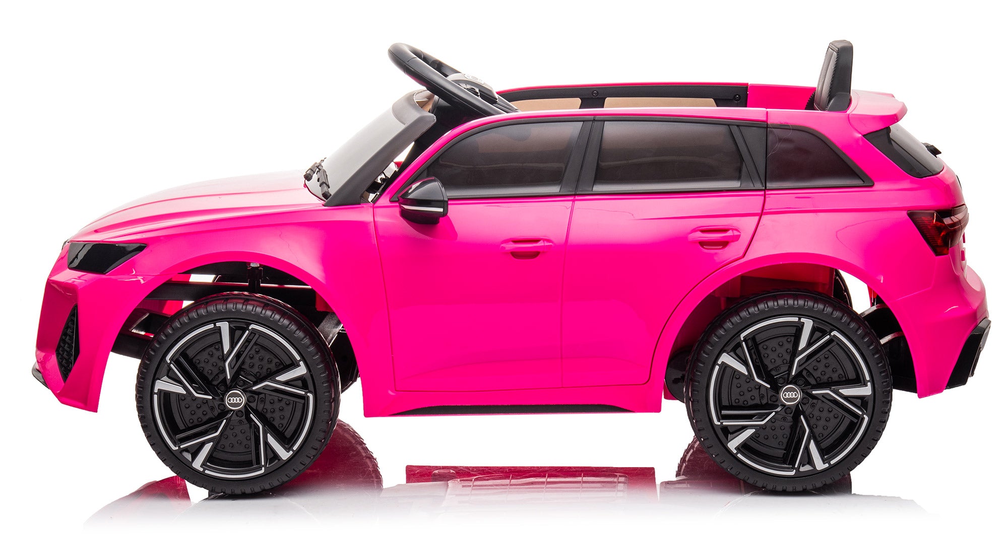 Macchina Elettrica per Bambini 12V con Licenza Audi RS6 Rosa