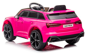 Macchina Elettrica per Bambini 12V con Licenza Audi RS6 Rosa