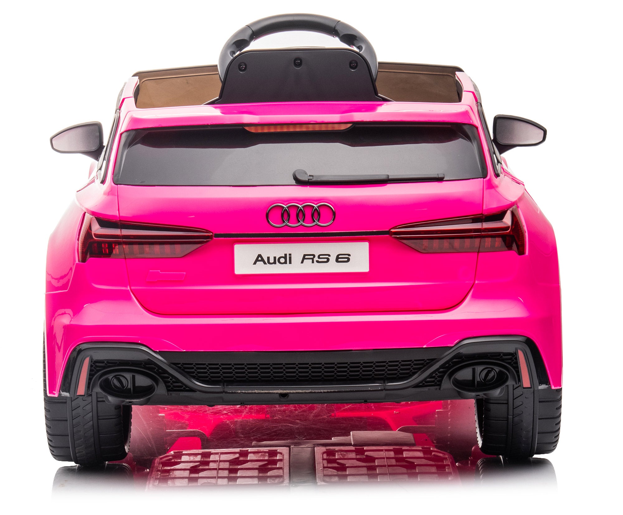 Macchina Elettrica per Bambini 12V con Licenza Audi RS6 Rosa