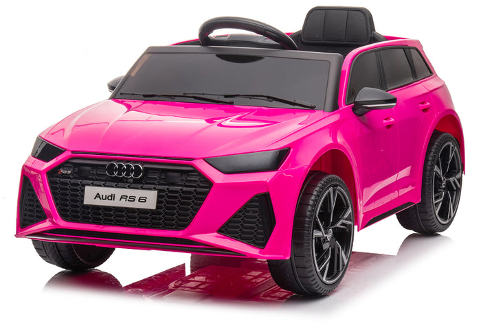 Macchina Elettrica per Bambini 12V con Licenza Audi RS6 Rosa