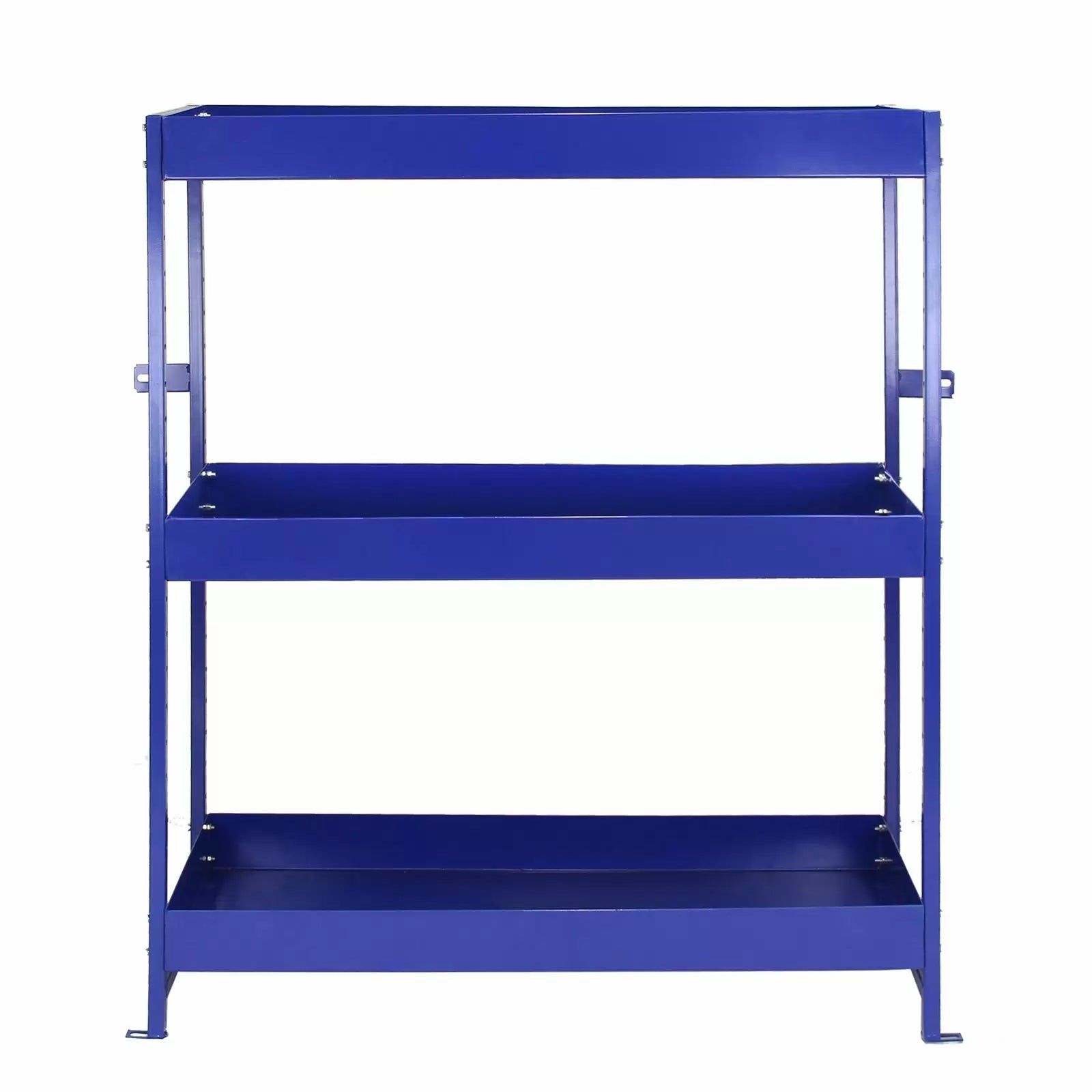 Set 2 Scaffali per Van Furgone 116,5x115x34,8 cm in Acciaio Senza Bulloni Blu