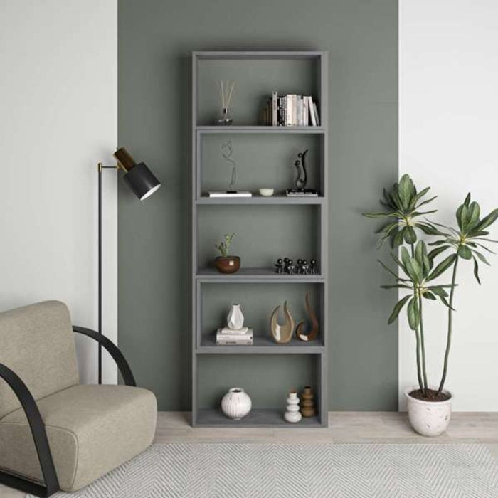 Libreria 72x22x200 cm Wish estensibile angolare Grigio