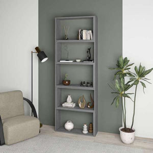 Libreria 72x22x200 cm Wish estensibile angolare Grigio