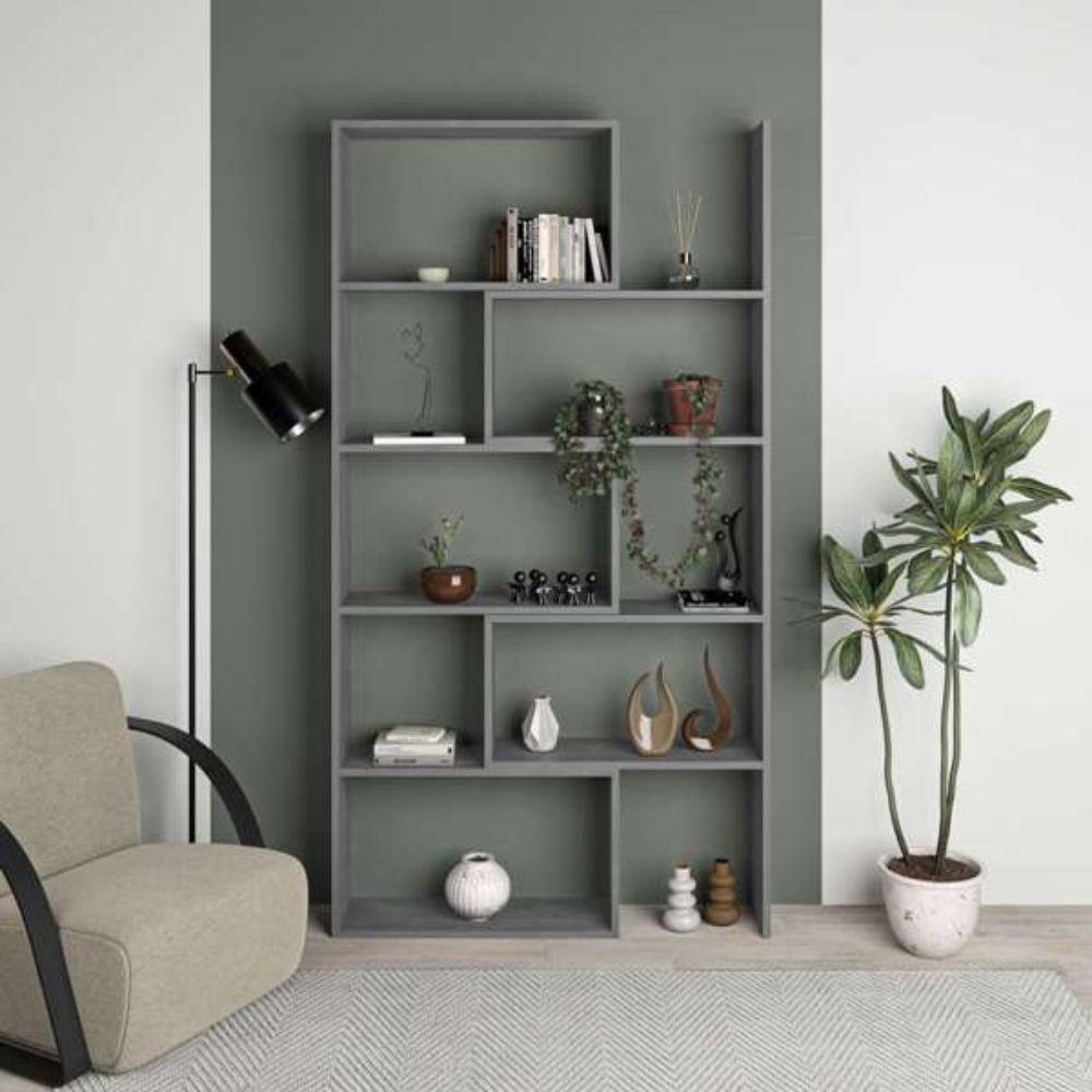 Libreria 72x22x200 cm Wish estensibile angolare Grigio