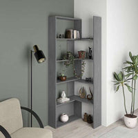 Libreria 72x22x200 cm Wish estensibile angolare Grigio