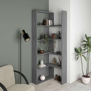 Libreria 72x22x200 cm Wish estensibile angolare Grigio